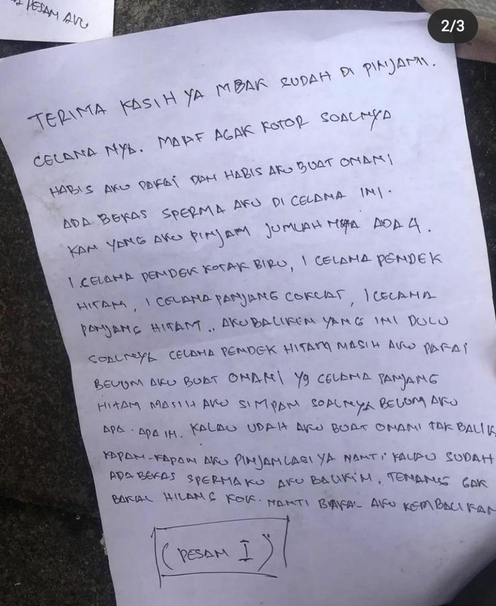 viral pencurian celana dalam