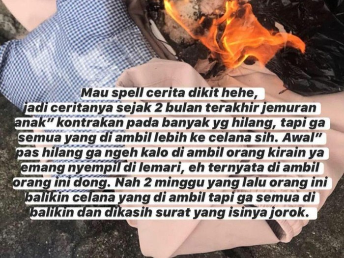 viral pencurian celana dalam