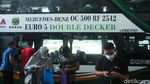 Potret Bus Double Deck Wara-wiri Saat Libur Nataru