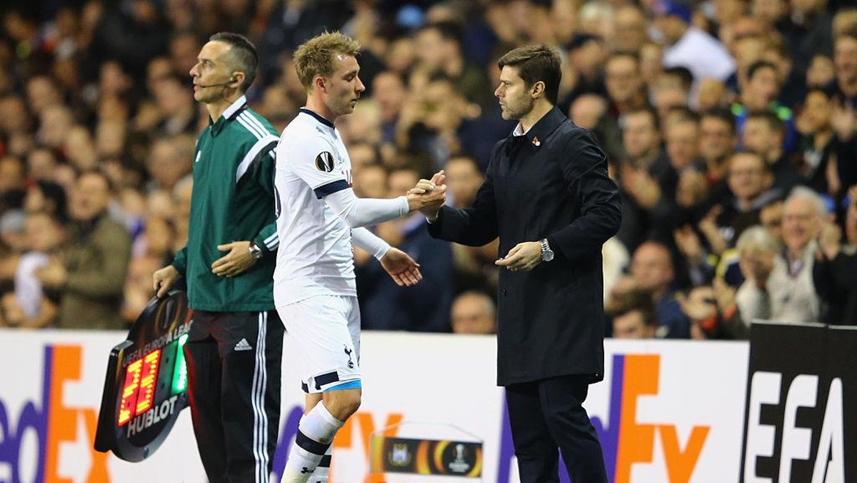Ada rumor Pochettino mau reuni sama Eriksen di PSG. Foto: Getty Images/Richard Heathcote