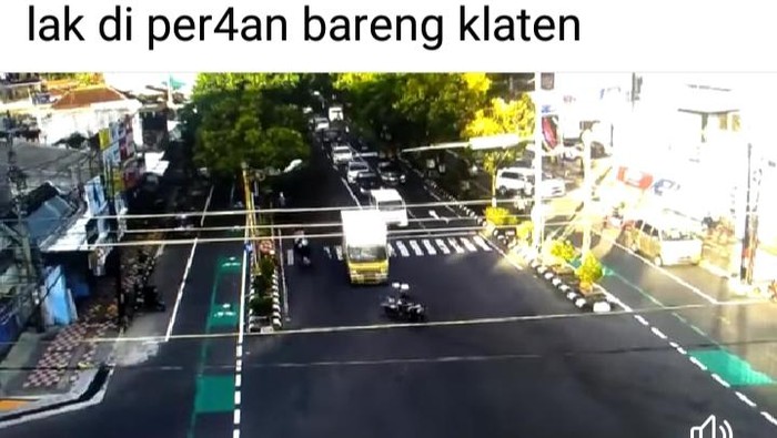 Kecelakaan di Klaten yang terekam CCTV dan viral, Kamis (24/12/2020).