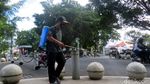 Kerap Dikunjungi Turis untuk Liburan, Kawasan Malioboro Disemprot Disinfektan
