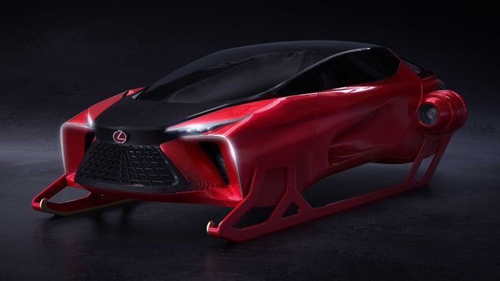 Lexus mengganti kereta luncur Sinterklas dengan mobil konsep ini.