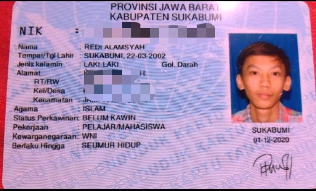 Foto KTP Merem Viral Bikin Ngakak di Sukabumi, Ternyata Editan