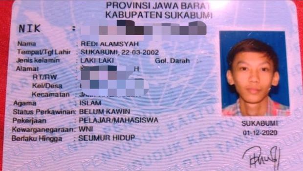KTP Asli Pria Sukabumi
