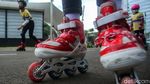 Melihat Bibit Atlet Sepatu Roda Berlatih