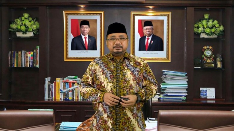 Menteri Agama Yaqut Cholil Qoumas. Menteri Agama Yaqut Cholil Qoumas.