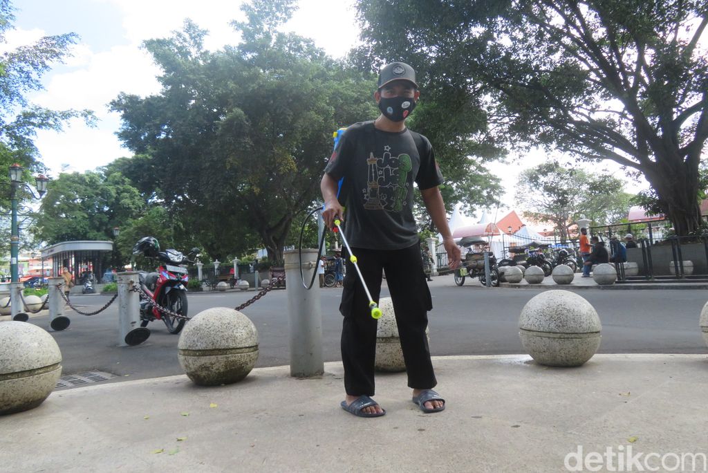 Pedagang Malioboro Yogyakarta lakukan disinfeksi