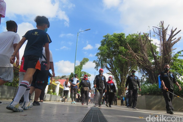 Pedagang Malioboro Yogyakarta lakukan disinfeksi