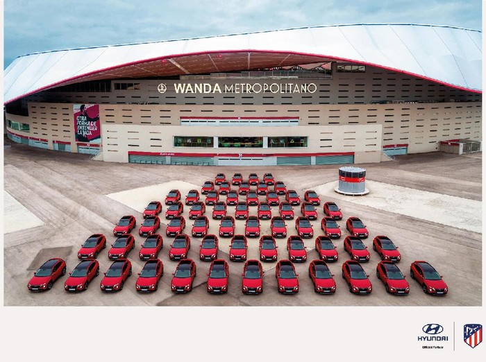 Hyundai berikan Tucson gratis ke semua pemain Atletico Madrid.