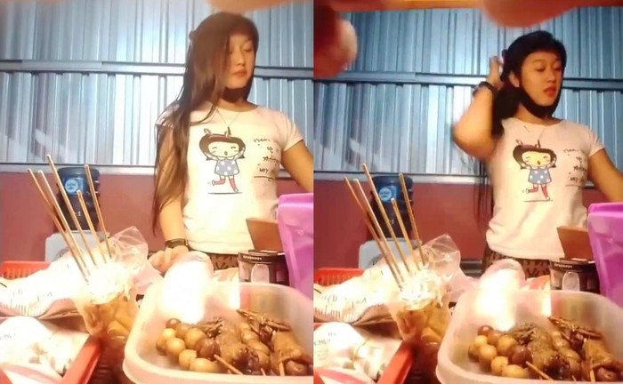 Penjual Angkringan Cantik Ini Bikin Orang Betah Ngopi