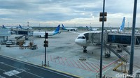 Garuda Indonesia terpukul karena pasar yang ambruk dampak dari pandemi COVID-19. Jumlah penumpang tidak maksimal, sementara armada dan karyawan masih normal, tentu hal ini menimbulkan kerugian bagi Garuda. Santer kabar Garuda Indonesia akan digantikan dengan Pelita Air Service. Foto: Ahmad Masaul Khoiri/detikcom