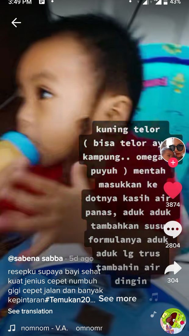 Berikan Telur Mentah Pada Bayi, Ibu Ini Dihujat Netizen