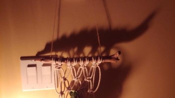 Bayangan pajangan dinding seperti buaya. Foto: Brightside