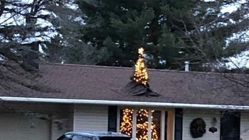 Tak masalah meski harus menembus atap rumah. Foto: Boredpanda