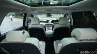 Hyundai Palisade adalah SUV flagship Hyundai dengan kapasitas 7 orang penumpang. Mobil ini dilengkapi dengan captain seats di baris kedua. Foto: Rifkianto Nugroho/detikOto