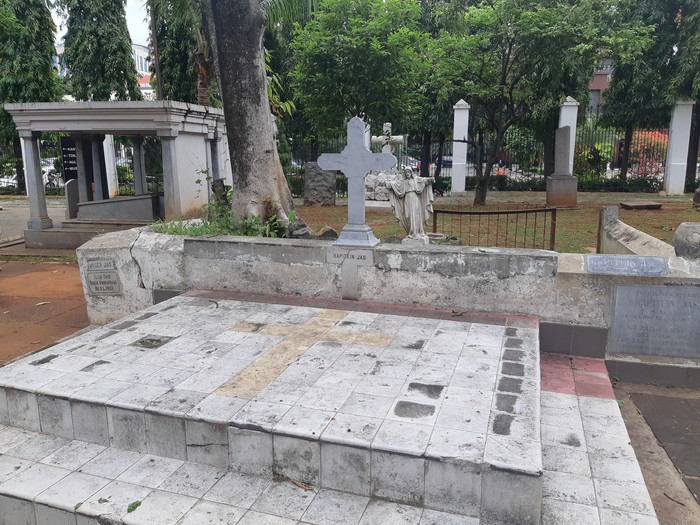 Makam Kapten Jas di Museum Prasasti. (Danu Damarjati/detikcom)