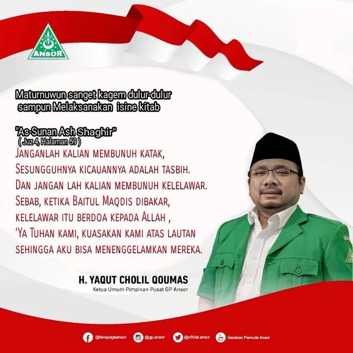 Menag Yaqut Cholil Qoumas (dok Istimewa)