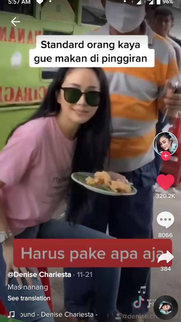 Makan 'Mevvah' ala Denise Chariesta, Tongseng Sultan dan Ikan Salmon