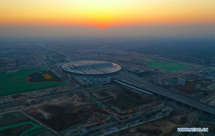 Megahnya Stasiun Kereta Terbesar di China yang Baru Selesai Dibangun