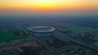Ini adalah Stasiun Kereta Api Xiongan antarkota Beijing-Xiongan di Xiongan, China utara. Stasiun tersebut akan dioperasikan pada akhir tahun ini. Foto: Dok. Xinhua