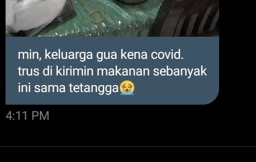 Positif COVID-19, Netizen Ini Curhat Sering Dikirimi Makanan oleh Tetangga