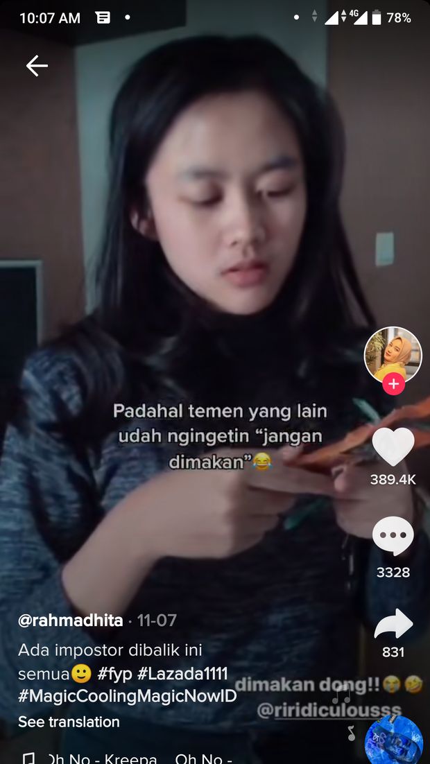 Tak Sengaja Makan Sosis Babi, Cewek Ini Pasang Muka Polos