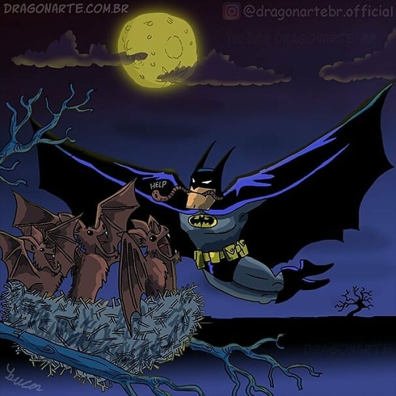 Ilustrasi superhero saat sedang libur