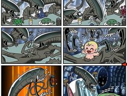 Kocak! Seniman Ini Bayangkan Kegiatan Superhero Saat Sedang Libur