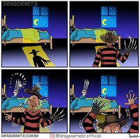 Ilustrasi superhero saat sedang libur