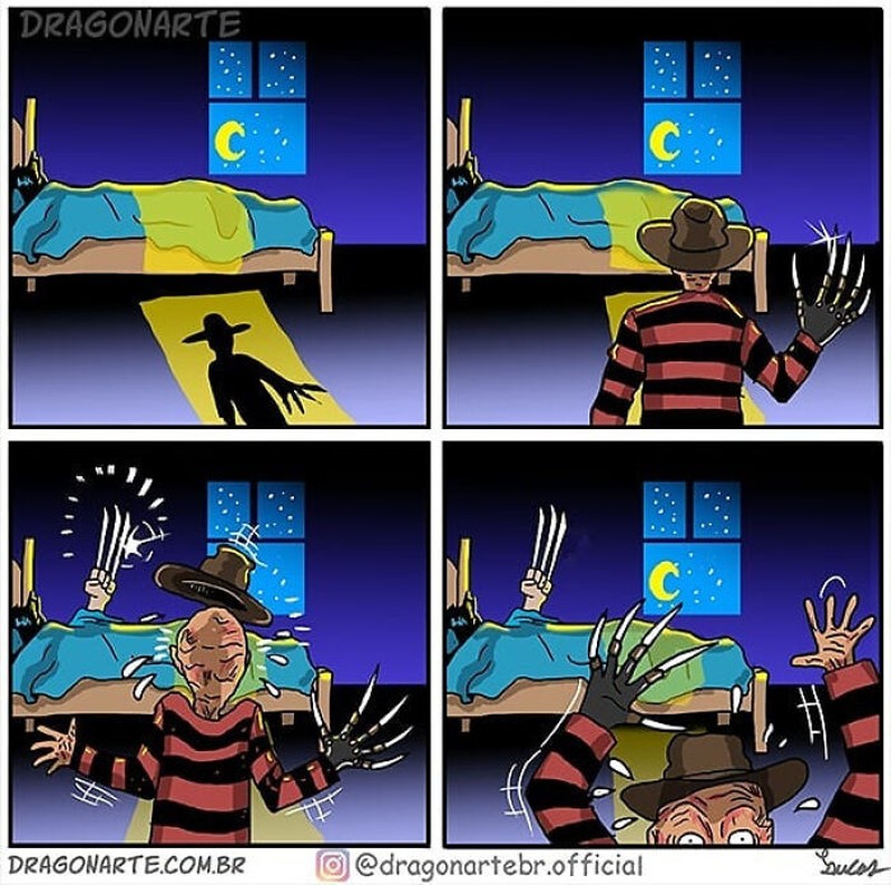 Ilustrasi superhero saat sedang libur