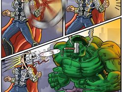 Kocak! Seniman Ini Bayangkan Kegiatan Superhero Saat Sedang Libur