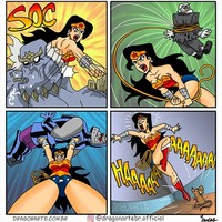 Ilustrasi superhero saat sedang libur