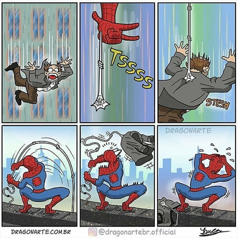 Ilustrasi superhero saat sedang libur