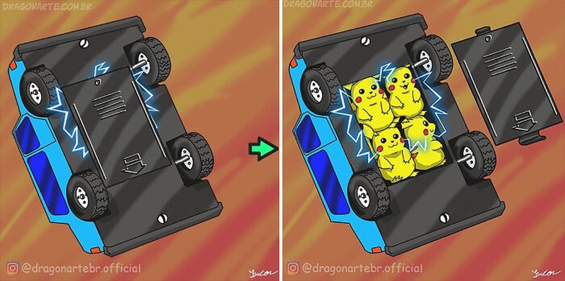 Ilustrasi superhero saat sedang libur