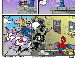 Kocak! Seniman Ini Bayangkan Kegiatan Superhero Saat Sedang Libur