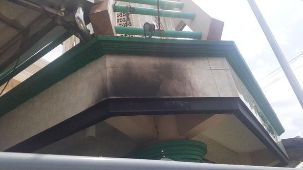 Kondisi Masjid di Cengkareng Usai Pelemparan Molotov (Afzal-detikcom)