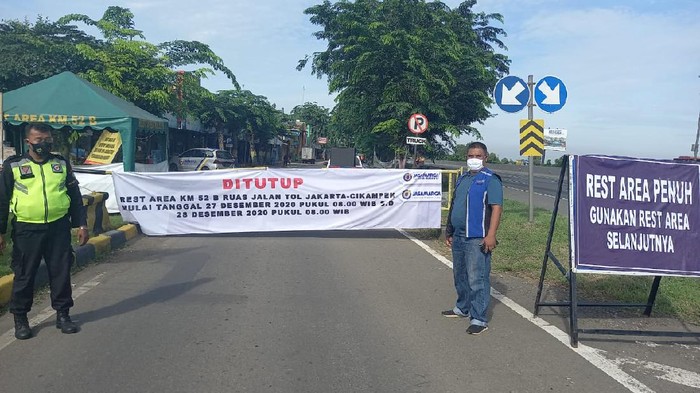 Rest area KM 52B ditutup sementara (Jasa Marga).