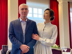 Foto Atlet Voli Cantik Kazakhstan Menikah, Bikin Pria Indonesia Patah Hati