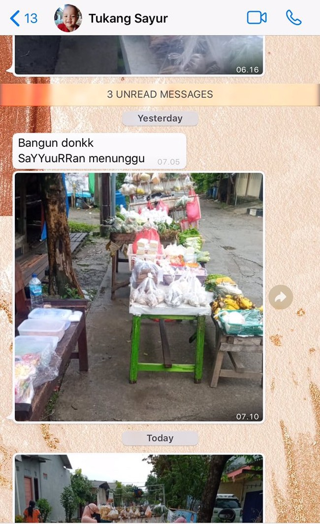 Anti mainstream, dibanguninnya sama sayur-sayuran. Kamu pernah juga? Foto: Twitter/@niindyap