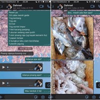 Gaul banget nih si tukang sayurnya. Chat-chatannya pakai cuy dan bro segala. Foto: Twitter/@aiiabon