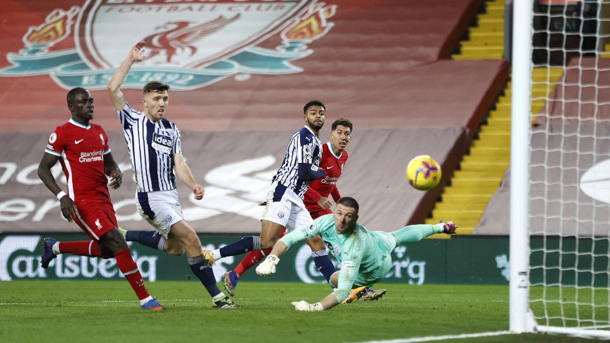 Liverpool gagal mengalahkan WBA meski sangat mendominasi permainan. (Foto: Getty Images/Clive Brunskill)