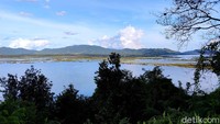 Yang terlihat hanya ada beberapa aliran sungai yang masih ada airnya, sisanya berubah menjadi hamparan rumput dan tanah kering. Tapi saat musim kering inilah yang menjadi masa panen ikan untuk masyarakat sekitar Danau Sentarum. Mereka akan menjala ikan yang terjebak di sungai-sungai kecil.