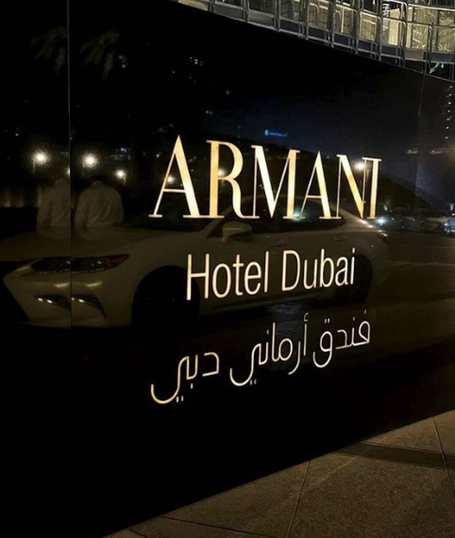 Nia Ramadhani dan keluarganya menginap di hotel mewah, Armani Hotel Dubai. Foto: Instagram/@ramadhaniabakrie