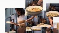 Menilik Instagramnya, Oubrey eksis dengan lebih dari 30 ribu followers. Ia kerap mengunggah foto makanan, termasuk ketika dirinya masak untuk anjingnya. Foto: Instagram oubreyaulia