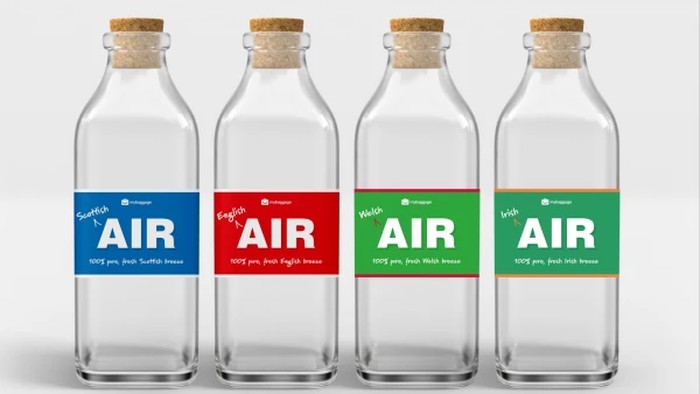 Udara Dalam Botol Udara dalam botol dijual ratusan ribu rupiah.