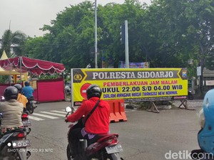 Jam Malam Berlaku Hari Ini di Sidoarjo, Pelanggar Akan Dirapid Antigen dan Swab