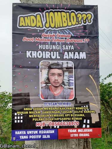 Pria asal Magelang ini viral karena mencari pasangan lewat baliho