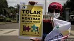 Lagi, KSPI Demo Tolak Omnibus Law