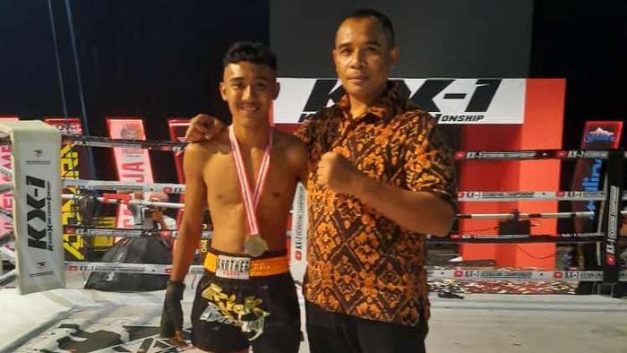 Muhammad Rizki Nurohman Atlet kickboxing Indonesia, Muhammad Rizki Nurohman alias Baday Kingdom.